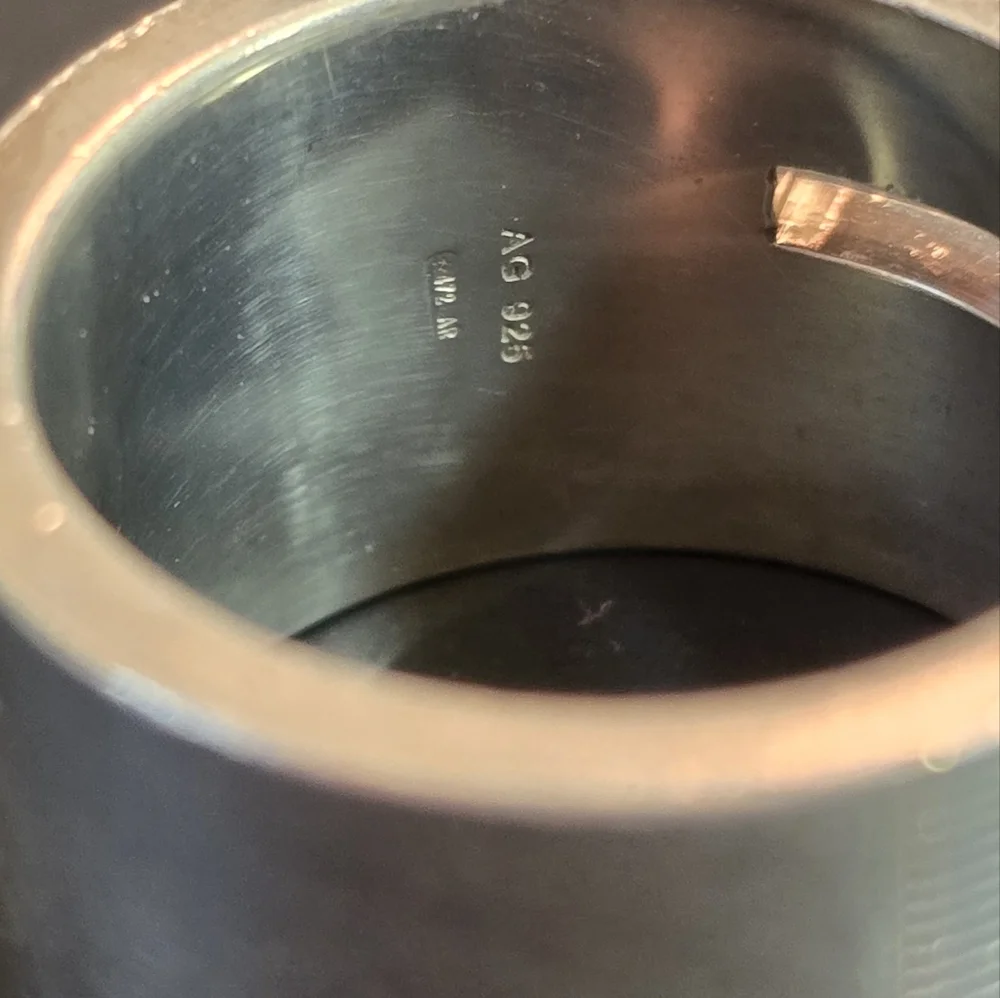 Gucci Silver G Logo Band Ring